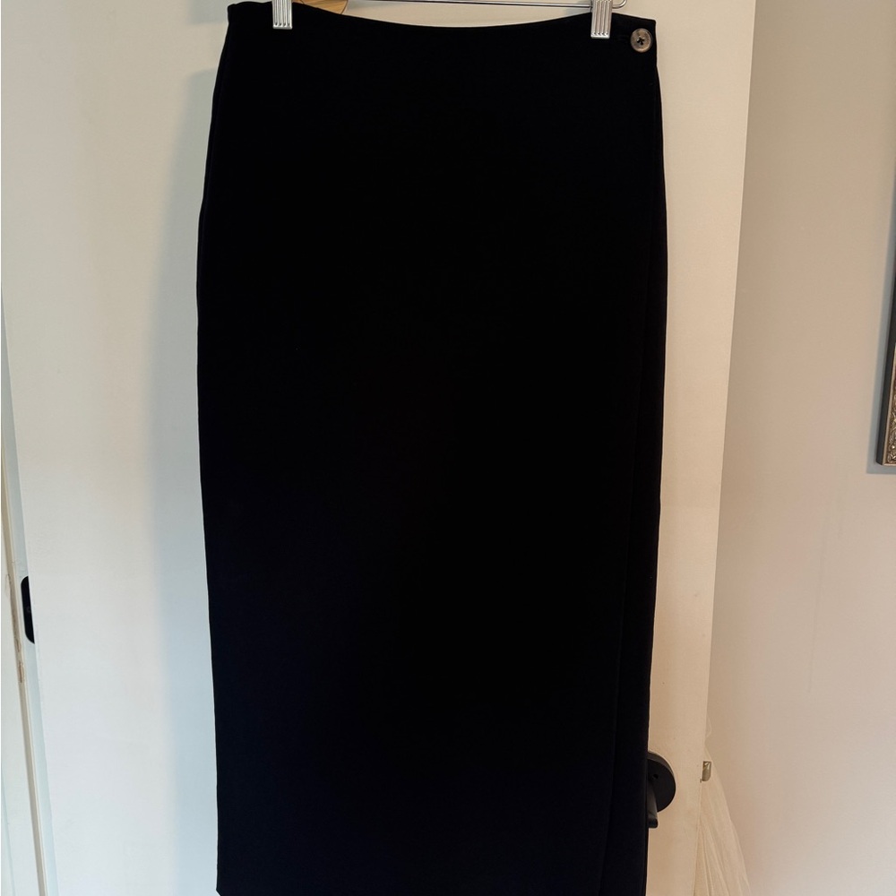Wilfred Black Pencil Midi Skirt